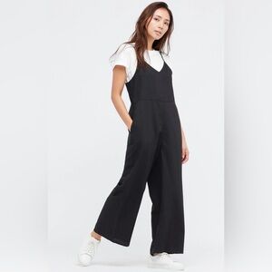 LINEN-BLEND CAMISOLE JUMPSUIT